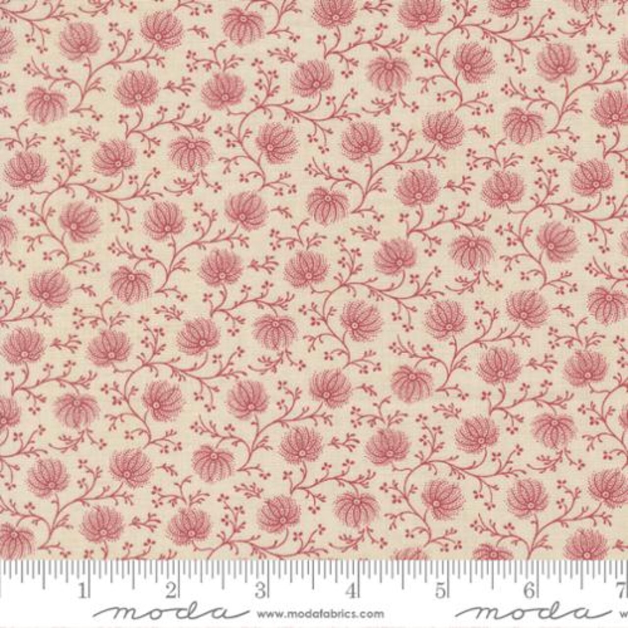 Fabric Moda Pearl Campanule Joie De Vivre by the Quarter Yard 13986-11